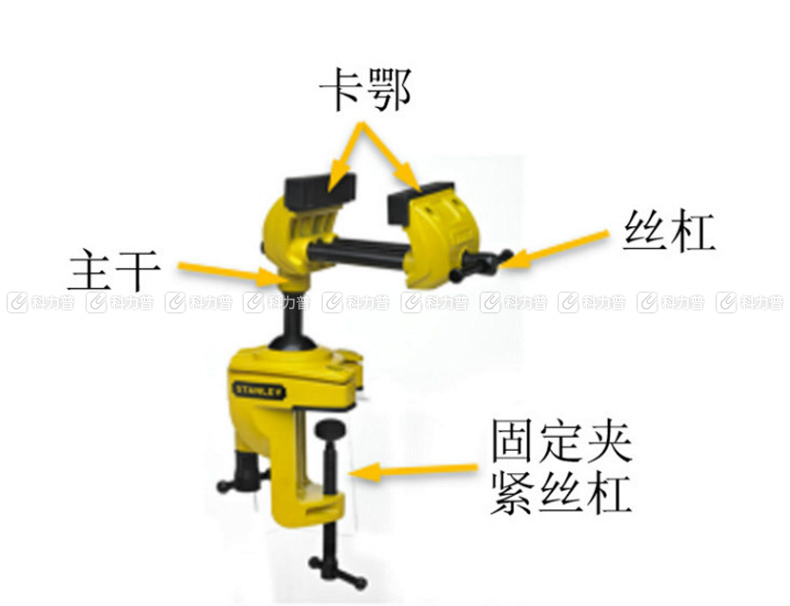 史丹利 万能变形桌虎钳 83-069M-81 3