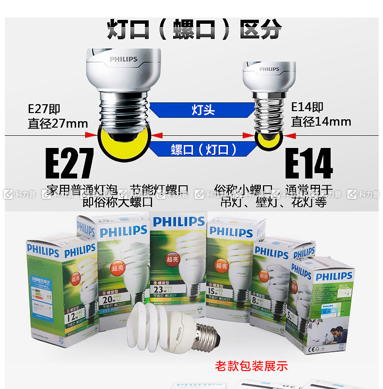 飞利浦 PHILIPS 螺旋型节能灯 CDL/6500K/23W 白光  24只/箱 (整箱起订)