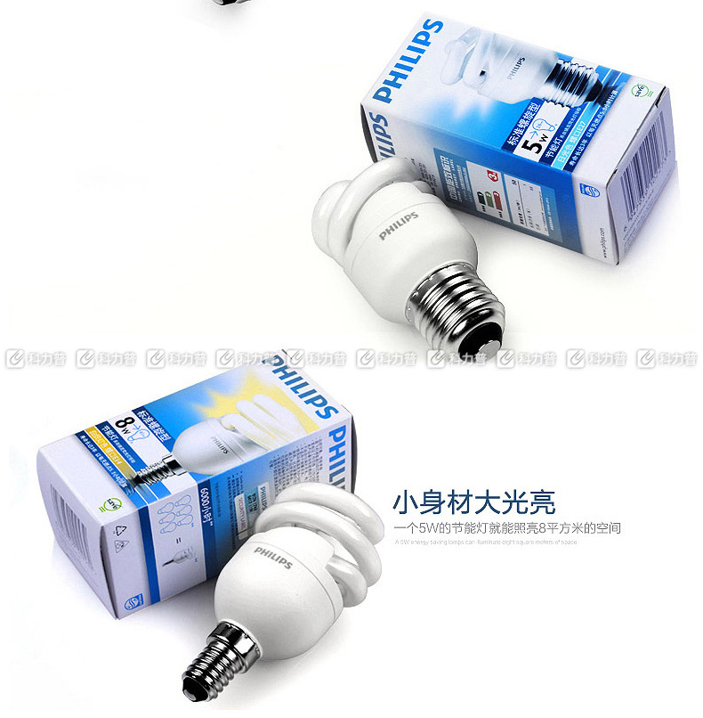 飞利浦 PHILIPS 螺旋型节能灯 CDL/6500K/23W 白光  24只/箱 (整箱起订)