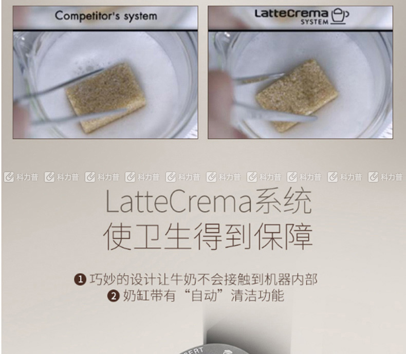 德龙 DeLonghi 全自动咖啡机 ECAM23.260.SB 自带打奶泡系统 德龙 DeLonghi 全自动咖啡机 ECAM23.260.SB 自带打奶泡系统