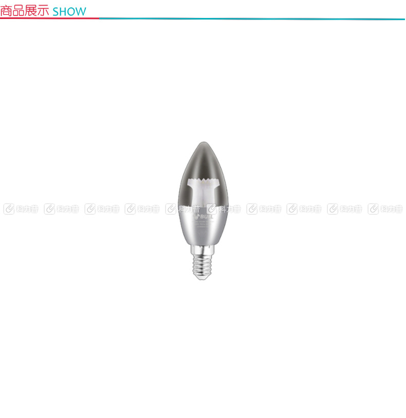 公牛 BULL LED灯泡 蜡烛泡尖泡 GN-5W/E14/3000K (银色) (10只起订)
