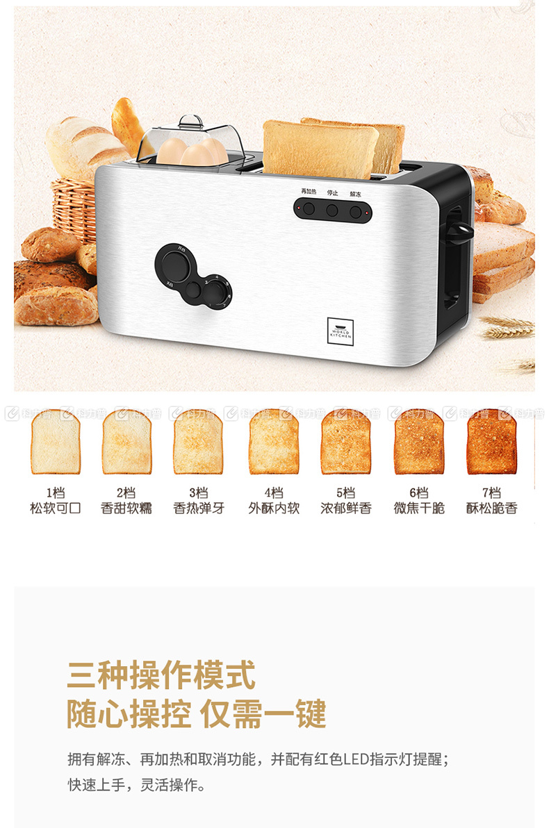 美国康宁 营养早餐机 wk-nbm/kz 380*170*176mm (银色)