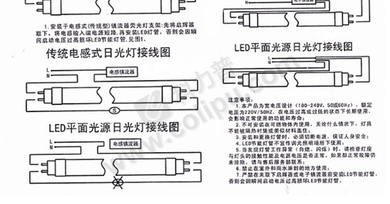 佛山照明 LED单支平盖支架 T8/0.6M  25支 不含灯管