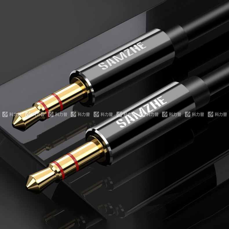 山泽 SAMZHE 车载aux音频线 YP-130 3.5mm公对公手机音响汽车连接线3米黑色 