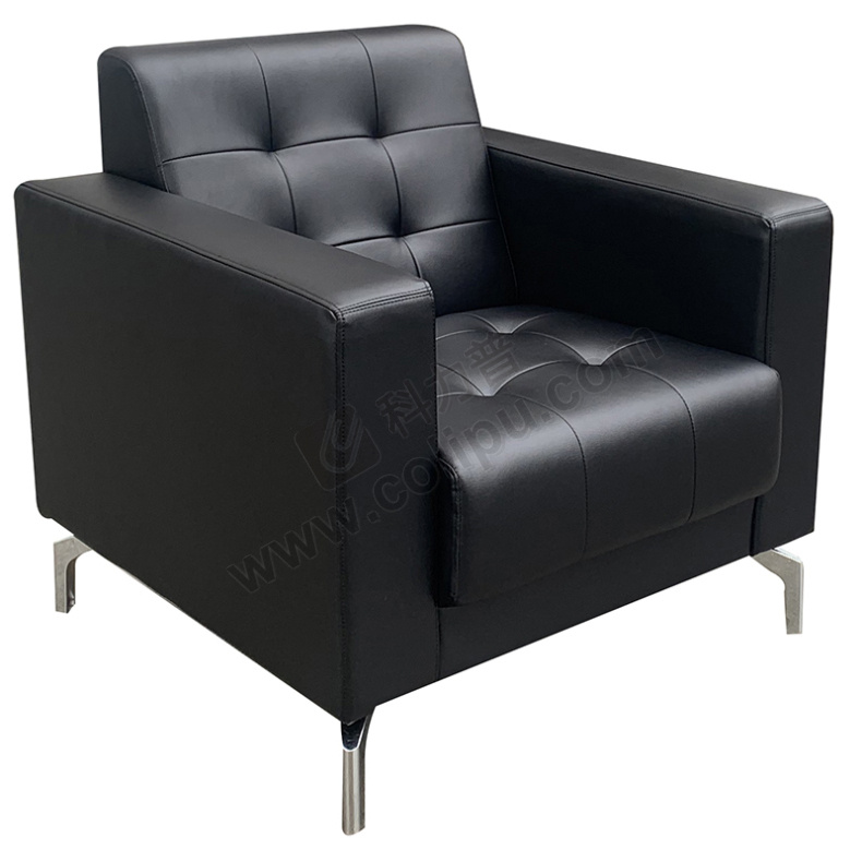 顺华 单人位沙发(西皮) sh22-077 w810*d750*h800 (黑色) 仅供上海,除