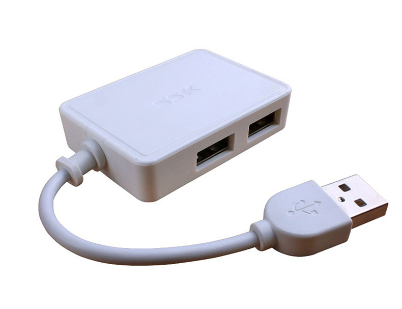 飚王 SSK USB集线器 SHU200 4口USB2.0 (白色)