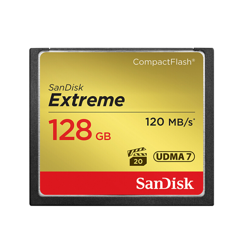 闪迪 SanDisk CF存储卡 SDCFXS-128G-Z46 128GB  至尊极速 120MB/S