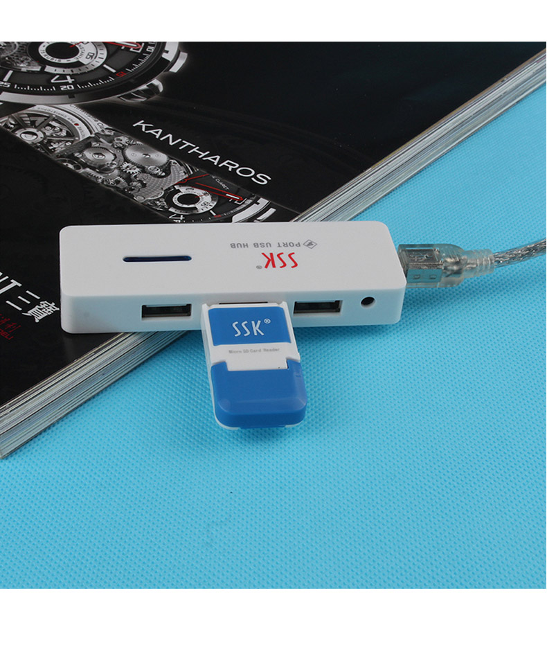 飚王 SSK USB集线器 SHU006 4口USB2.0 (白色)