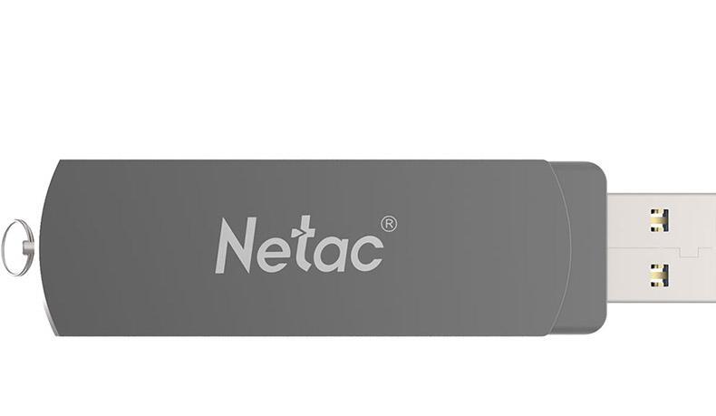 朗科 Netac U盘 U681 64GB (银灰色) USB3.0