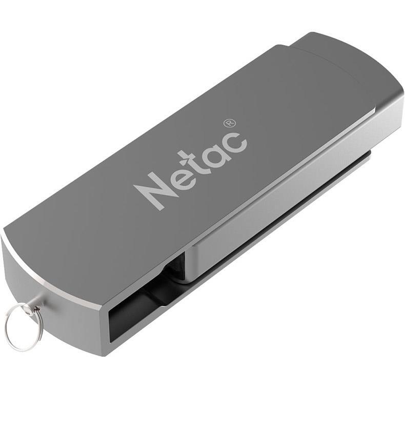 朗科 Netac U盘 U681 64GB (银灰色) USB3.0