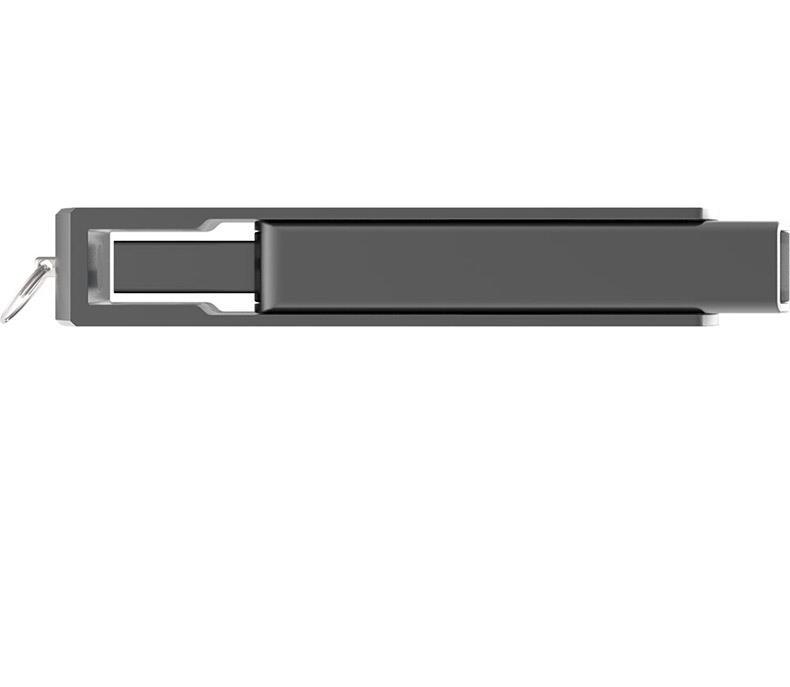 朗科 Netac U盘 U681 64GB (银灰色) USB3.0
