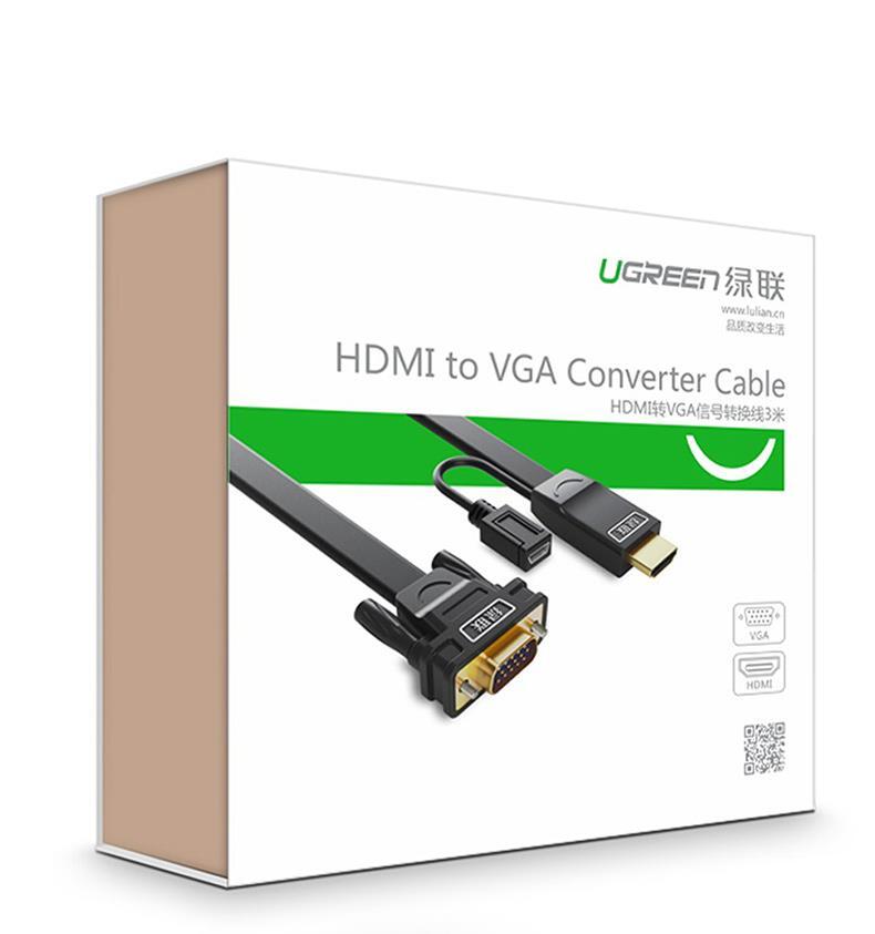 绿联 UGREEN HDMI转VGA转接线 40267 1.5米 