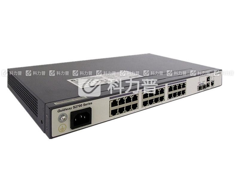华为 HUAWEI 二层交换机 S2700-26TP-SI-AC 24个10/100Base-TX以太网端口,2个10/100/1000Base-T以太网端口,2个复用的千兆Combo SFP,交流供电  (含安装调试)
