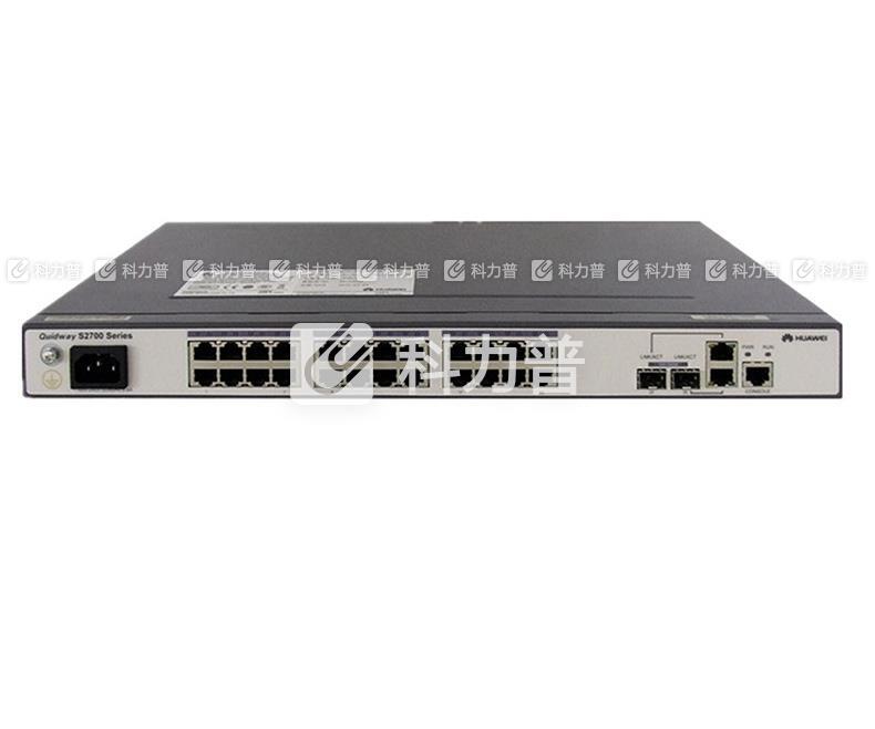 华为 HUAWEI 二层交换机 S2700-26TP-SI-AC 24个10/100Base-TX以太网端口,2个10/100/1000Base-T以太网端口,2个复用的千兆Combo SFP,交流供电  (含安装调试)