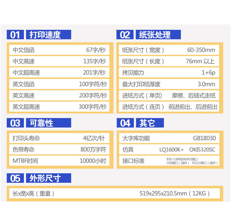 富士通 FUJITSU 110列超厚证件打印机 DPK890 