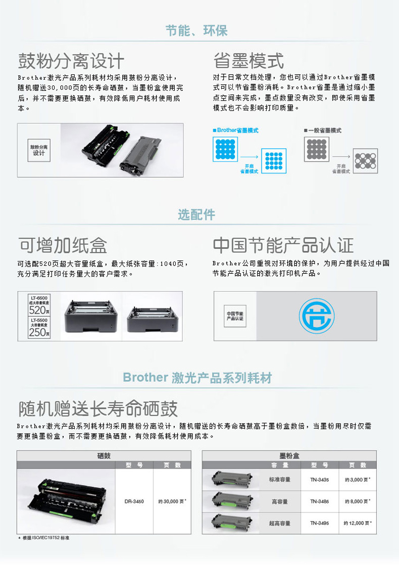 兄弟 brother A4黑白激光多功能一体机 MFC-8540DN （打印、复印、扫描、传真）