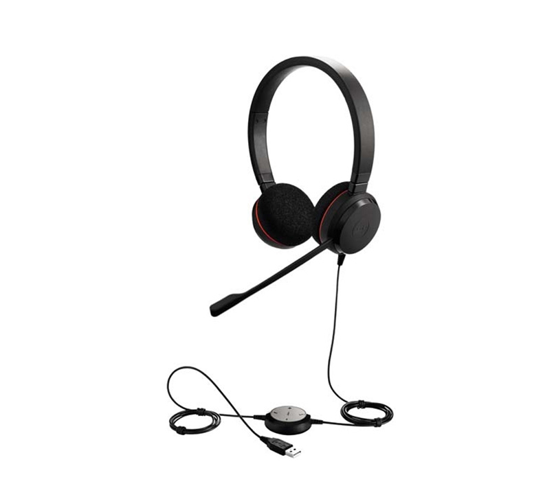 捷波朗 Jabra USB耳机 EVOLVE 30 STEREO (黑色) 高保真立体声