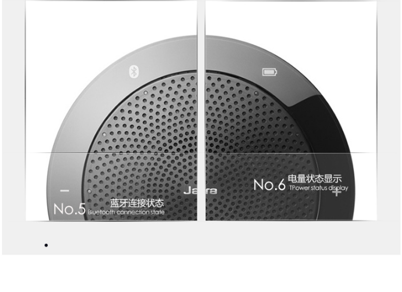 捷波朗 Jabra 免提会议扬声器 SPEAK 510+ MS (黑色) 微软版
