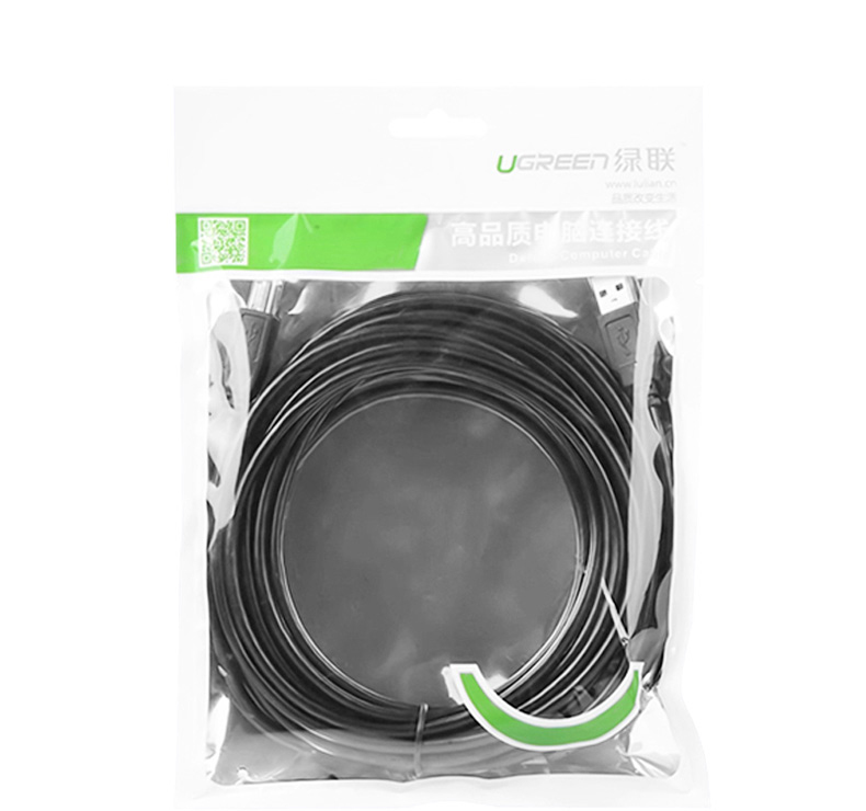 绿联 UGREEN USB打印线 方口USB2.0 10845 1.5米 (黑色)