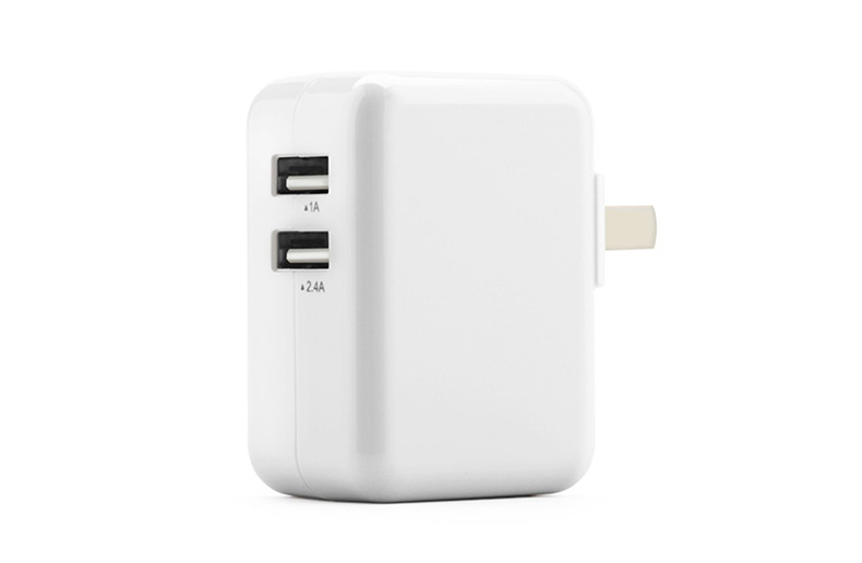 品胜 PISEN 移动电源充电器 2.4A (苹果白) 双USB 不含数据线