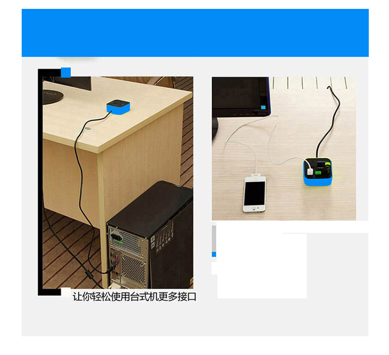 酷比客 L-CUBIC USB集线器 LCHC01OR 3口 USB2.0 (橙色) 带读卡器
