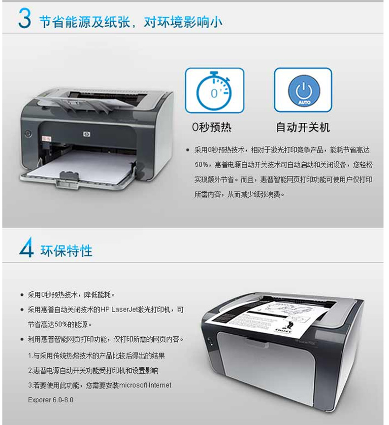 惠普 HP A4黑白激光打印机 LaserJet Pro P1106 