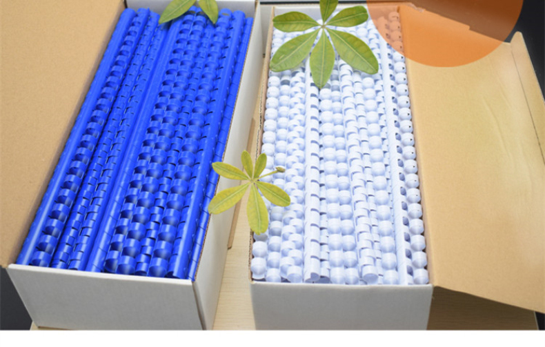 力晴 21孔装订胶圈 22mm (黑色) 50条/盒