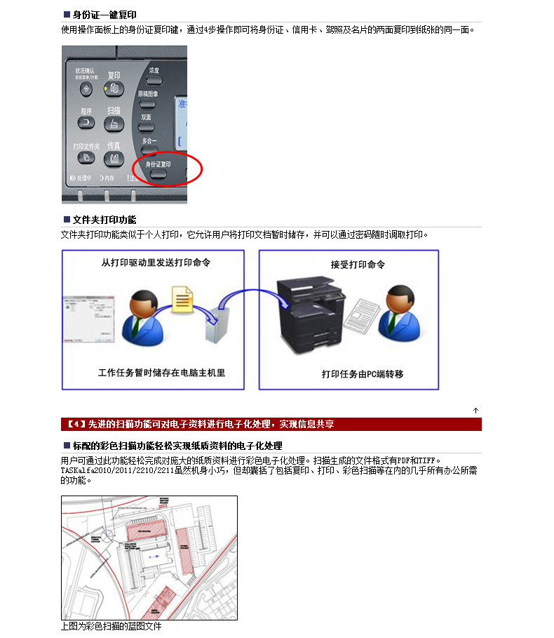 京瓷 Kyocera A3黑白数码复印机 TASKalfa2011  (复印/网络打印/网络扫描/双面器/单纸盒/盖板)