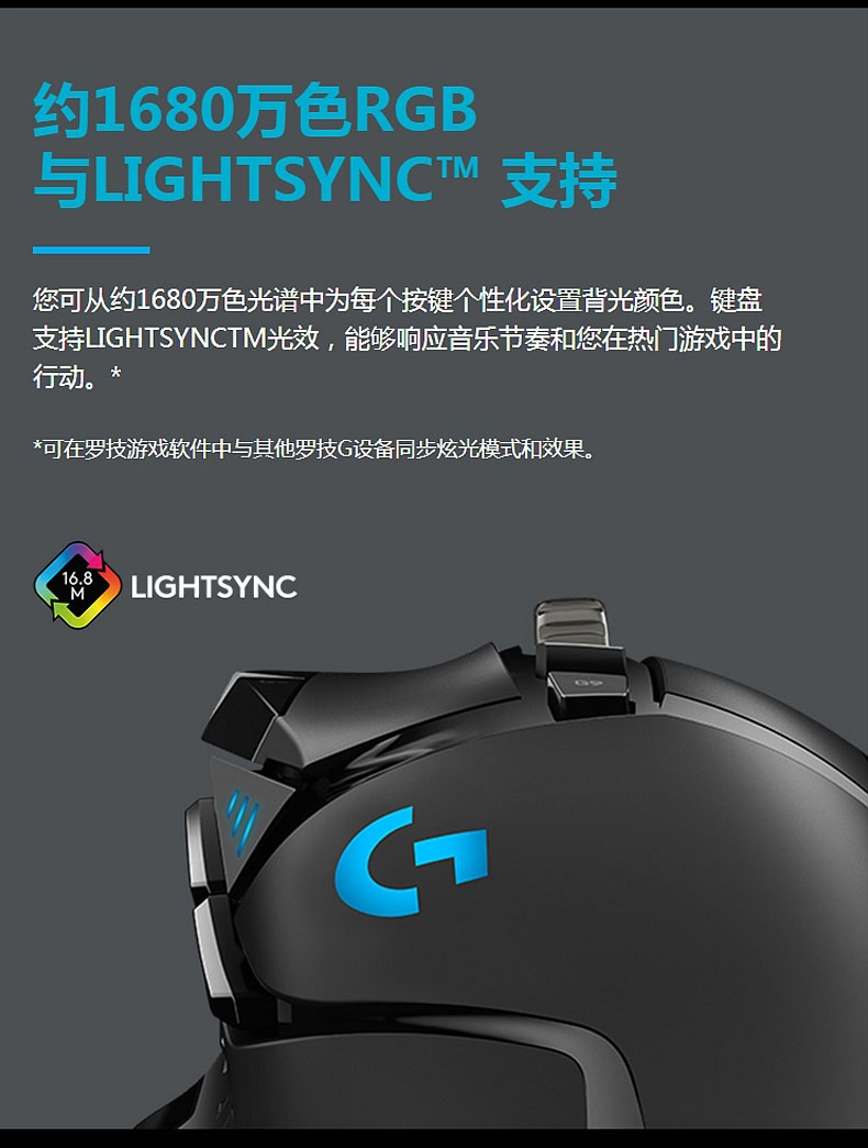 罗技 Logitech 有线鼠标 G502 (黑色)