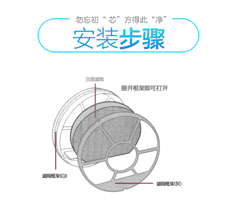 夏普 SHARP 加湿滤网 FZ-BB90ZK 适配KC-CD20-W空气净化器