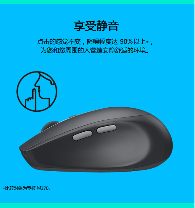 罗技 Logitech 蓝牙鼠标 M590 罗技 蓝牙鼠标M590 (红色)