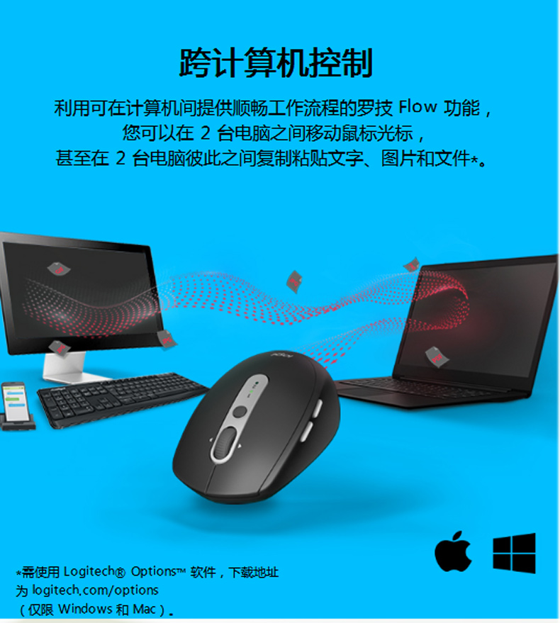 罗技 Logitech 蓝牙鼠标 M590 罗技 蓝牙鼠标M590 (红色)