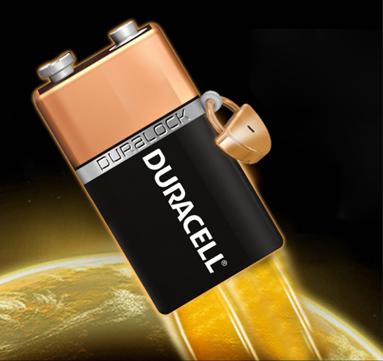 金霸王 DURACELL 碱性电池 9V  1粒/卡 12卡/盒 2盒/箱