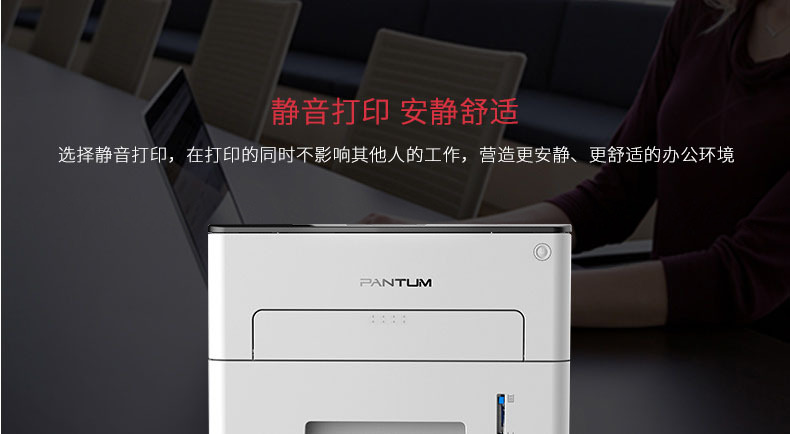 奔图 Pantum A4黑白激光打印机 P3010D 