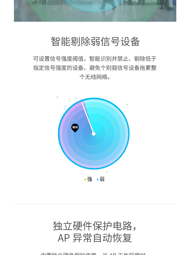 普联 TP-LINK 无线AP TL-AP1202C-PoE 双频 企业级 吸顶式 