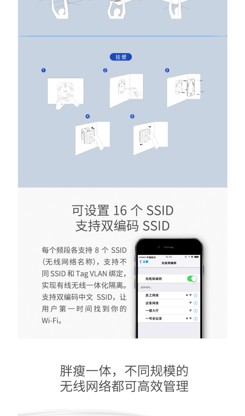 普联 TP-LINK 无线AP TL-AP1202C-PoE 双频 企业级 吸顶式 