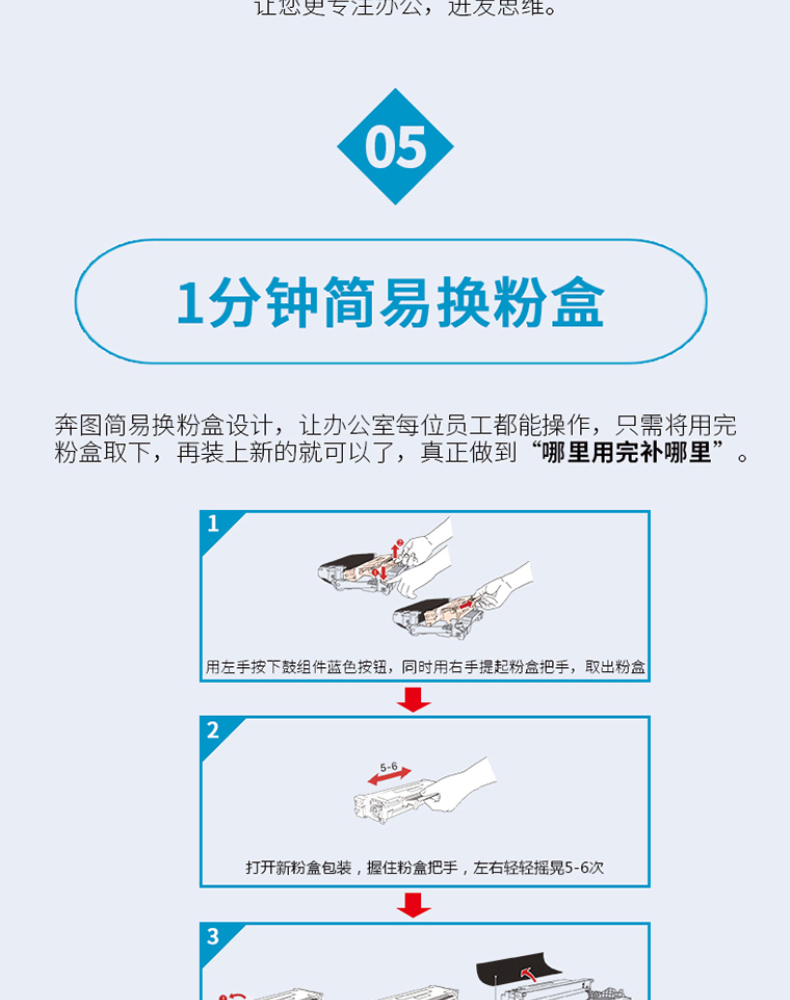 奔图 Pantum A4黑白激光打印机 P3301DN 