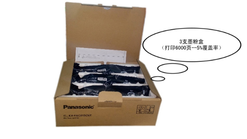 松下 Panasonic 墨粉 KX-FAC415CNT (黑色) 3支/盒