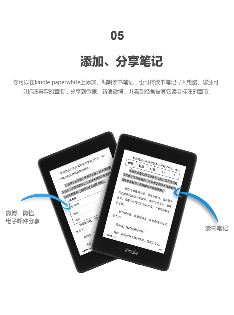 Kindle 电子书阅读器 paperwhite 电纸书墨水屏 经典版 第四代 6英寸wifi 8G 