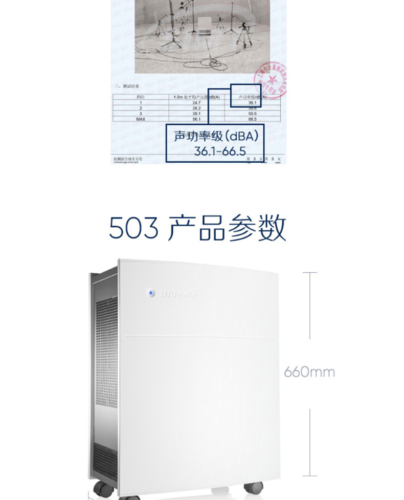 布鲁雅尔 Blueair 空气净化器月租赁费 503  (三个月起租)方案另外单位打包