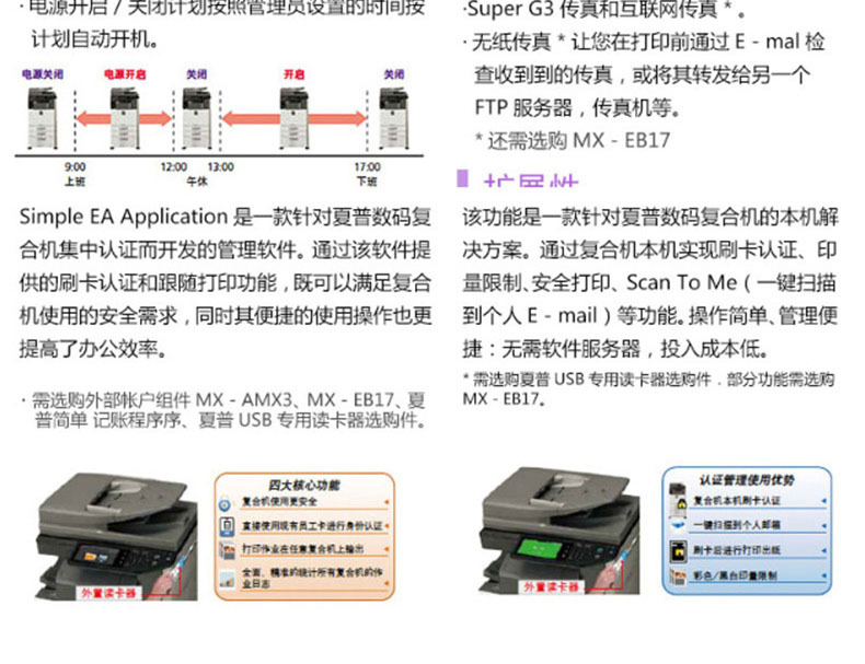 夏普 SHARP A3彩色数码复印机 DX-2508NC  (单纸盒、双面同步扫描输稿器) (政采链接)