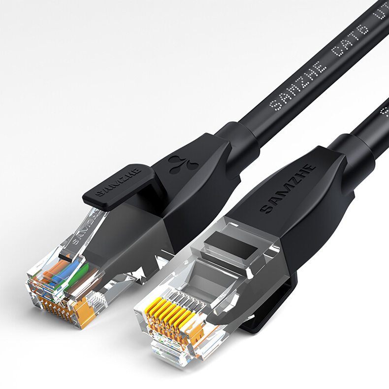 山泽 SAMZHE 六类千兆网线CAT6类纯铜网线 HCT05 0.5米 (黑色) 电脑路由器电视盒宽带网络连接线成品网线