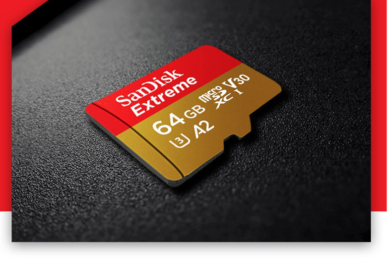 闪迪 SanDisk TF存储卡 U3 C10 A2 V30 4K 64GB 至尊极速移动版 读速160MB/s 写速60MB/s 
