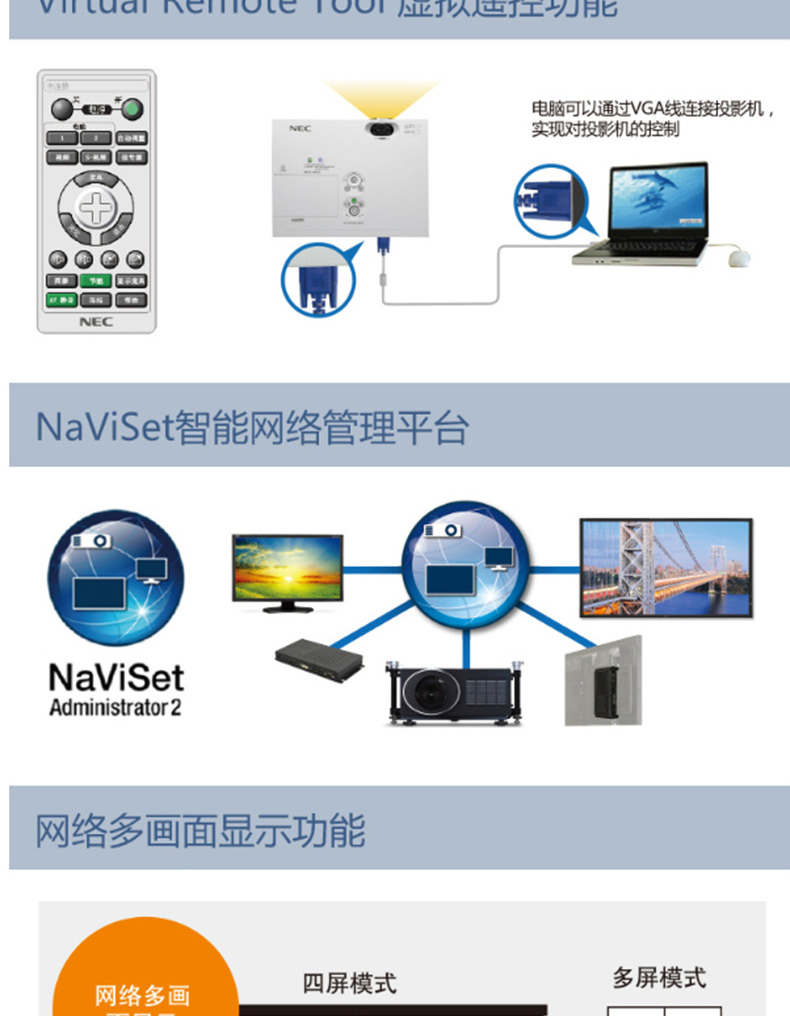NEC 投影机 NP-CU4200XD 