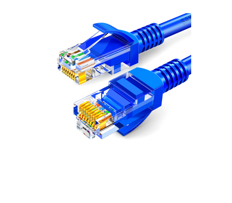 山泽 SAMZHE 超五类网线 SZW-1030 工程级高速CAT5e类百兆电脑网络连接跳线 成品网线 蓝色 3米 