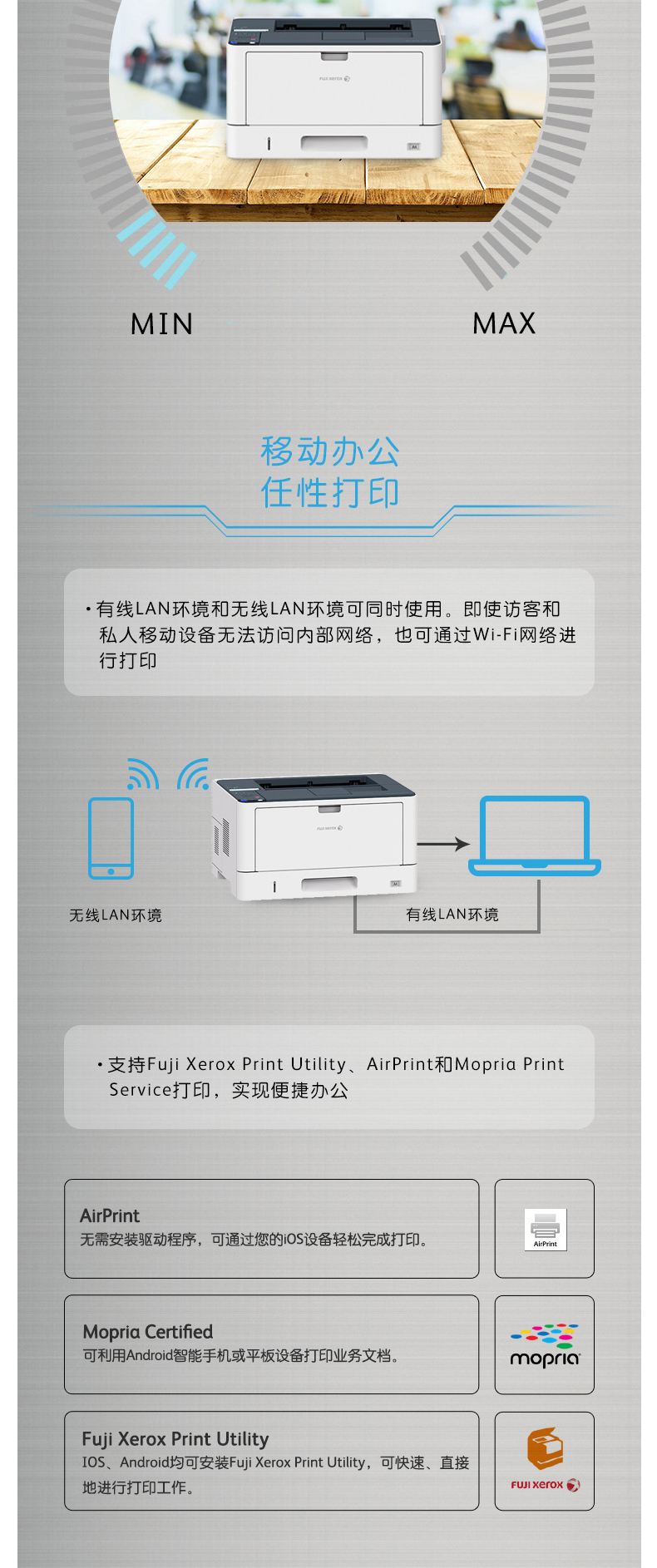 富士施乐 FUJI XEROX A3黑白双面激光打印机 DocuPrint 3208d 