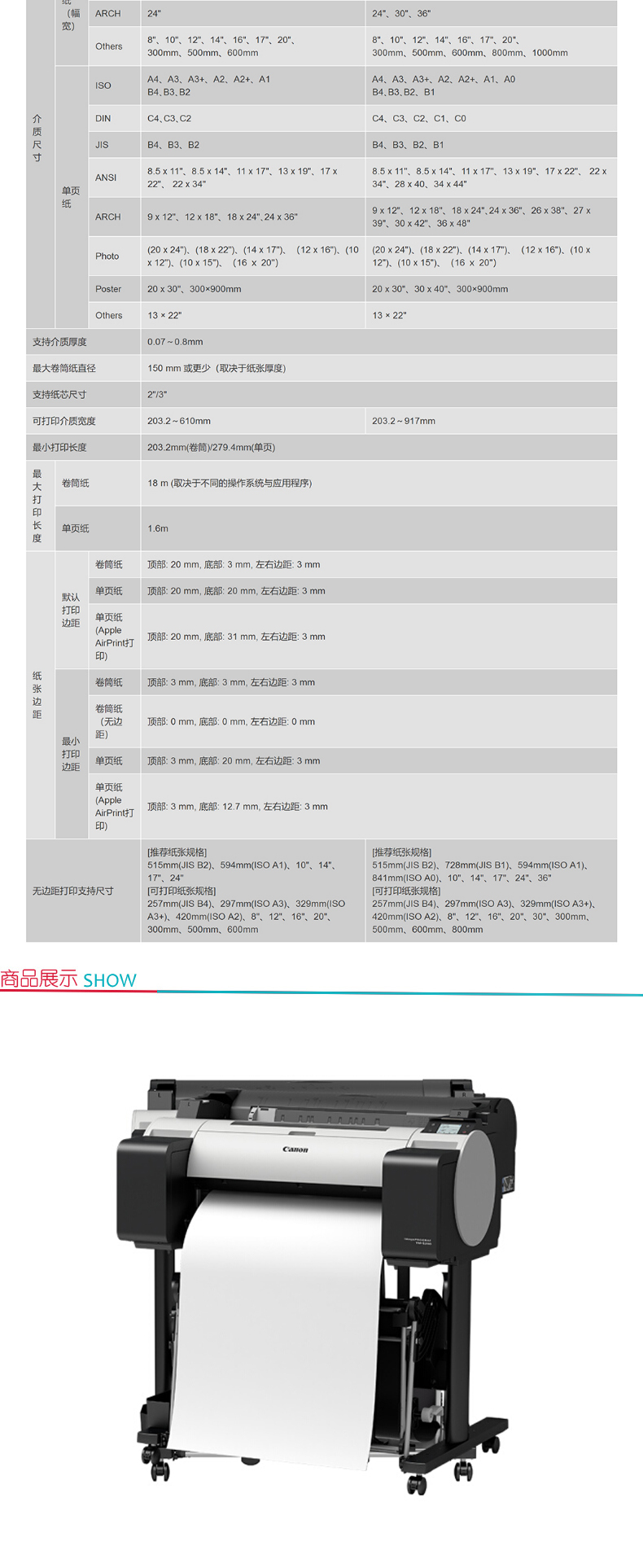 佳能 Canon A1大幅面绘图仪 TM-5200  国产支架