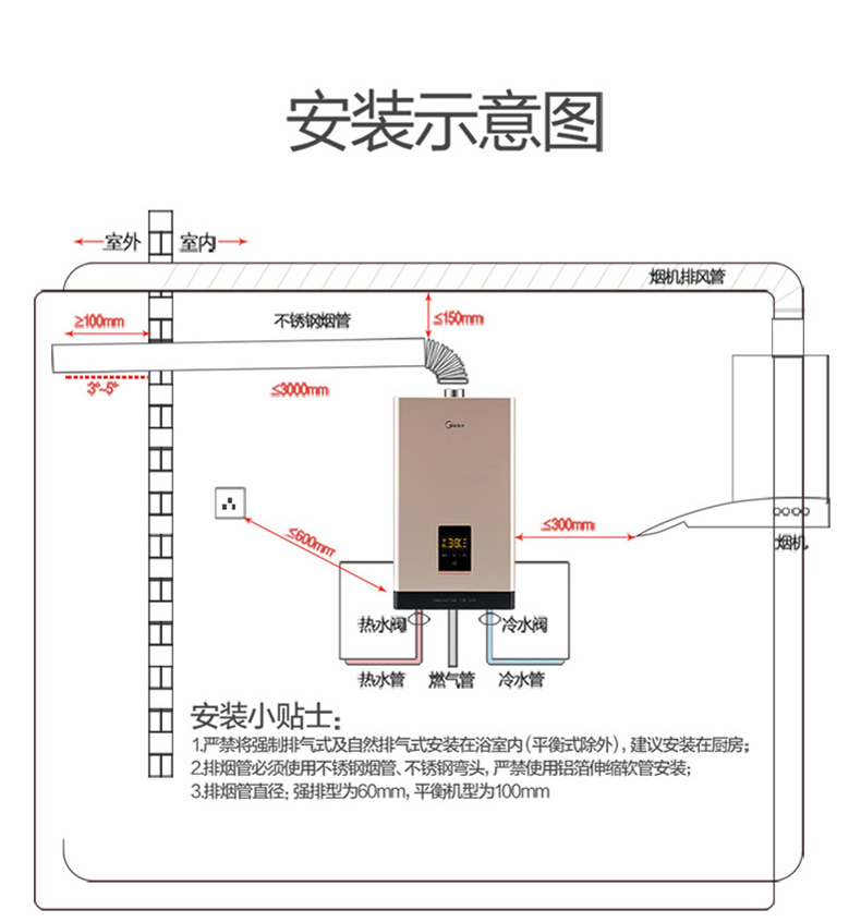 美的 Midea 燃气热水器 JSQ30-16HC2  (天然气)