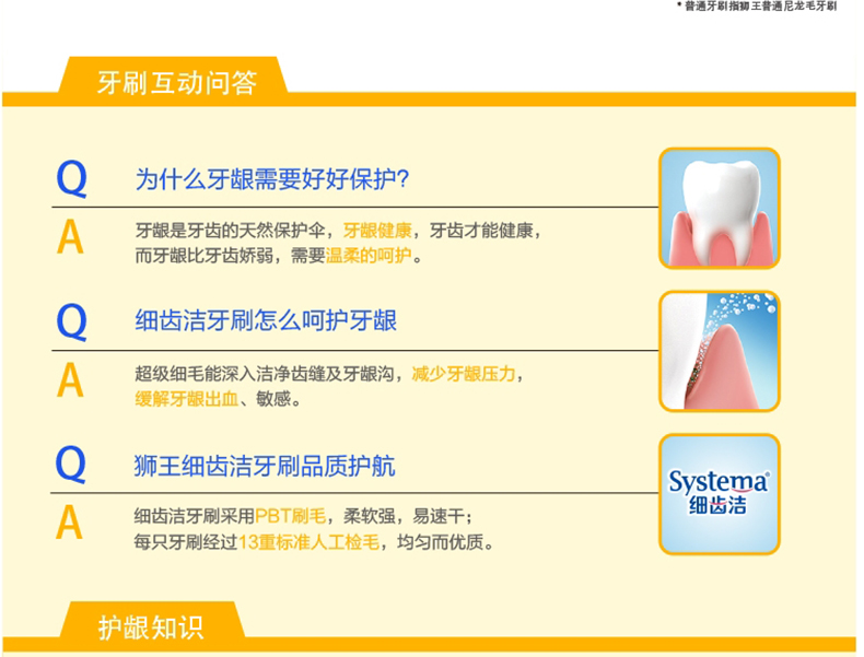 狮王 牙刷 细齿洁弹力护龈 