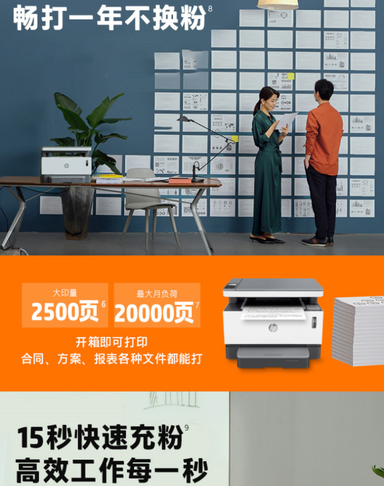 惠普 HP A4黑白智能闪充激光多功能一体机 Laser NS MFP 1005n  (打印 复印 扫描)